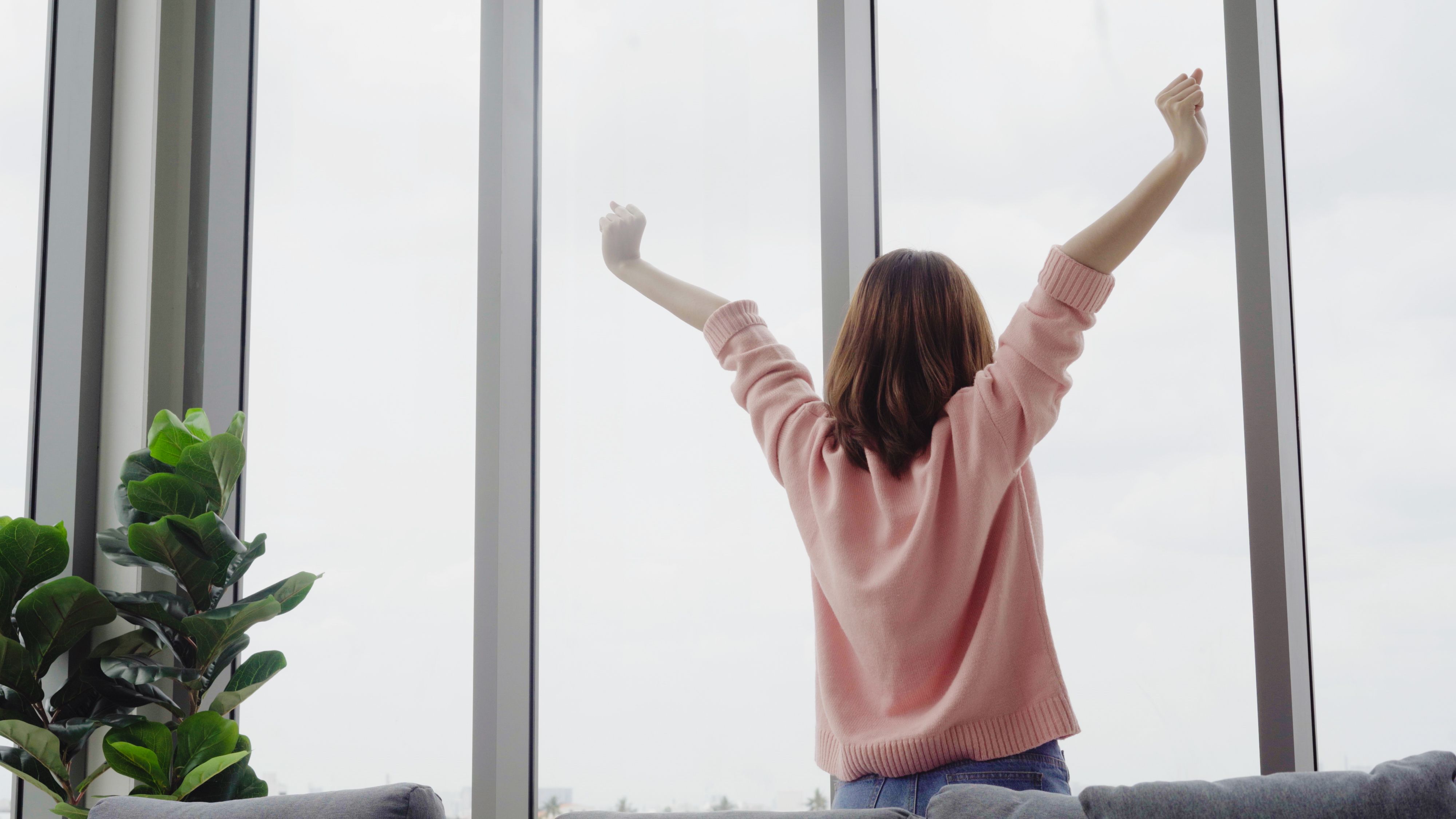A home with a air purifier 